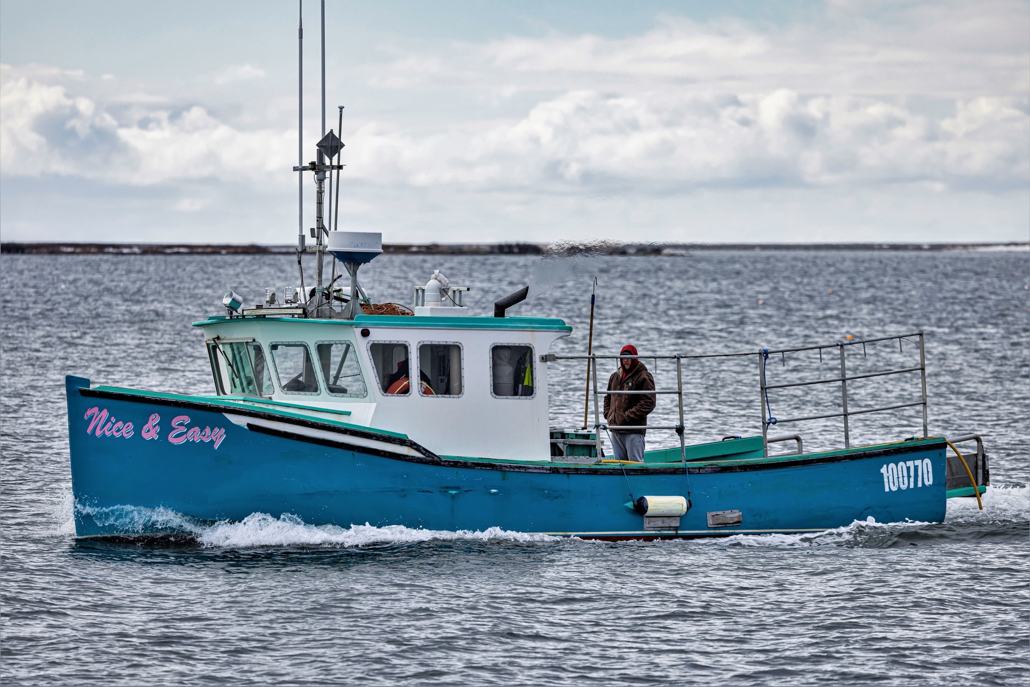 Nice & Easy, the Nickerson family fishing vessel, underway on the Atlantic